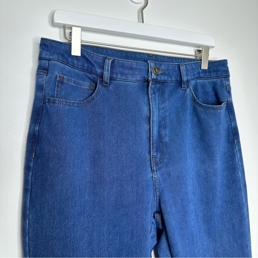 NWT Halara Washed Denim Bleached Blue Size Large - Picture 3 of 9